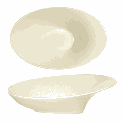 Salad bowl “Silhouette”  porcelain  100 ml , H=68, L=185, B=117mm  ivory