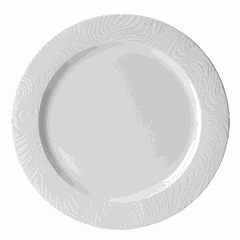 Plate “Optic” small  porcelain  D=203, H=13mm  white