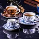 Чашка чайная «Аида» фарфор 280мл белый,синий, Цвет: Белый, Объем по данным поставщика (мл): 280, изображение 3