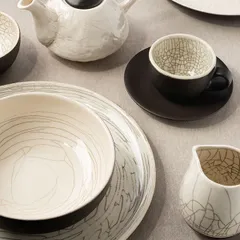 Салатник «День и ночь» керамика 1л D=185,H=65мм белый, изображение 2