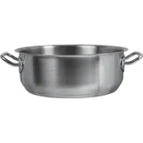 Pan without lid  stainless steel  18 l  D=40, H=15 cm  metal.