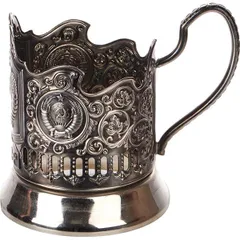 Cup holder “Coat of Arms of the USSR” brass alloy