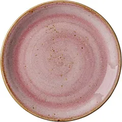 Plate “Craft Raspberry” small  porcelain  D=20, H=2cm  pink.