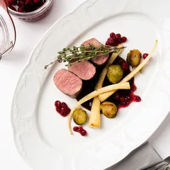 Блюдо «Моцарт» овальное фарфор ,L=36,B=24см белый, изображение 3