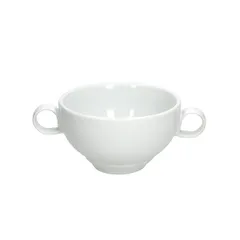 Чашка бульонная «Тэзис Бьянко» фарфор 330мл D=110,H=65,L=155мм белый