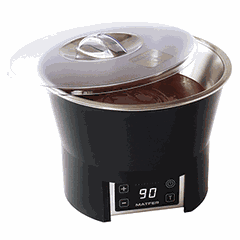 Lid for chocolate bain-marie art. 260434  plastic  D=25.4 cm  clear.