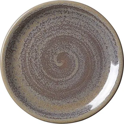 Тарелка пирожковая «Революшн Гранит» фарфор D=154,H=10мм серый,коричнев.