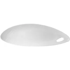 Dish “Organix” oval  porcelain ,H=35,L=520,B=165mm white