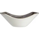 Salad bowl “Revolution”  porcelain , L=16.5 cm  gray, brown.