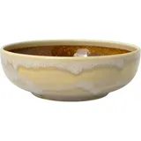 Salad bowl “Aurora Vesuvius Amber”  porcelain  D=17.5 cm  beige, amber