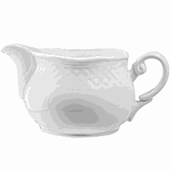 Sauce boat “Aphrodite” porcelain 400ml ,H=80,L=165mm white