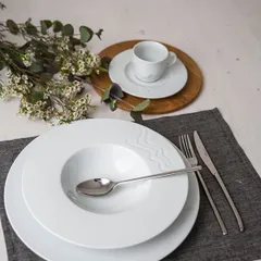 Тарелка глубокая «С-Класс Мелодия» фарфор 400мл D=27,H=5см белый, изображение 3