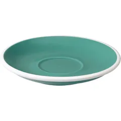 Saucer “Egg”  porcelain  D=14.5 cm  turquoise.