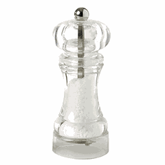 Мельница для соли акрил,сталь нерж. D=55,H=140мм прозр.