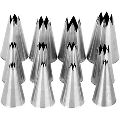 Set of pastry nozzles “Star” [12 pcs]  stainless steel.