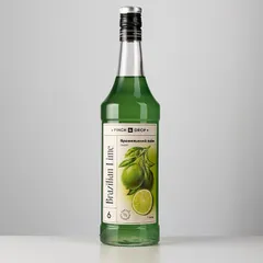 Сироп «Бразильский Лайм» Pinch&Drop стекло 1л D=85,H=330мм зелен., изображение 3