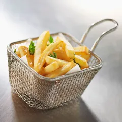 Корзинка для картофеля фри сталь нерж. ,H=60,L=105,B=90мм, изображение 4