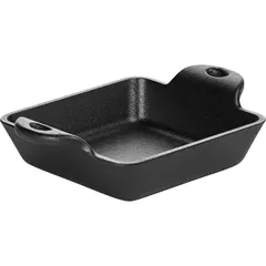 Square portion frying pan cast iron ,H=30,L=165,B=120mm black