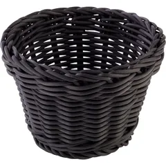 Bread basket polyprop. D=13,H=10cm black