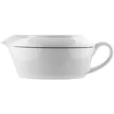 Соусник «Блэк Лайн» фарфор 175мл ,H=50,L=135,B=80мм белый,черный