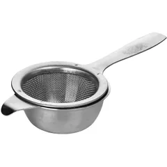 Tea sieve with stand  stainless steel  D=57, L=142mm  silver.