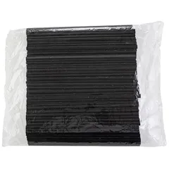 Трубочки «EcoPack»[400шт] кук. крах. D=6,H=240мм черный, изображение 2