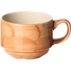 Чашка чайная «Паприка» фарфор 170мл D=75/45,H=58мм оранжев.,бежев.