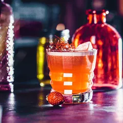 Олд фэшн (стакан) «Макассар» хр.стекло 320мл D=90,H=95мм прозр., изображение 2