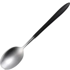 Tea spoon "Gaya"  stainless steel  black, matte