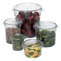 Контейнер для продуктов градуированный поликарбонат 3,8л D=20,8,H=21,8см прозр., изображение 4