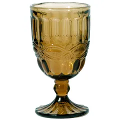 Бокал для вина «Соланж» стекло 275мл D=80,H=146мм амбер, изображение 2