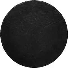 Блюдо для подачи сланец натур. D=250,H=5мм черный, изображение 2