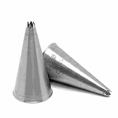 Pastry nozzle “5-pointed star”  stainless steel  D=7mm