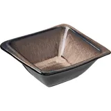 Салатник «Пати» фарфор 250мл ,H=45,L=130,B=130мм серый,синий