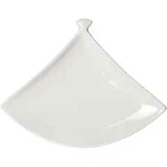 Блюдо «Кунстверк» веер фарфор ,H=2,L=27,B=20см белый