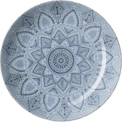 Deep plate “Babylon”  porcelain  0.7 l  D=205, H=40mm  blue, dark blue.