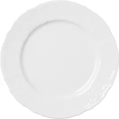 Plate “Bernadotte” small  porcelain  D=25cm  white