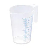 Стакан мерный с ручкой пластик 1л прозр.