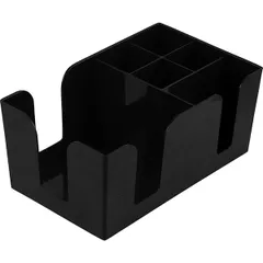 Bar stand “Probar” (5 compartments)  abs plastic , H=10, L=24, B=14.5 cm  black