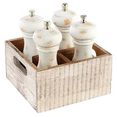 Ящик для подачи дерево ,H=10,L=17,B=17см белый, изображение 2