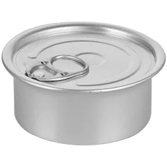 Tin jar with lid.d/presentation[100pcs] aluminum D=80,H=35mm