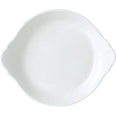 Блюдо для запекания «Симплисити» фарфор 0,5л D=190,H=35,L=217,B=183мм белый, изображение 3