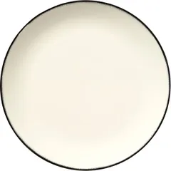 Тарелка «Де» №1 фарфор D=28см кремов.,черный