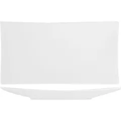 Dish “Kunstwerk” rectangular  porcelain , L=27.5, B=14cm  white