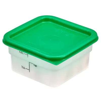 Крышка для контейнера для продуктов 2SFSPP, 4SFSPP полиэтилен ,L=18,5,B=18,5см зелен., изображение 3