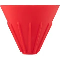 Воронка (пуровер) силикон D=10/2см красный, изображение 2