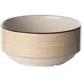 Чашка бульонная «Чино» фарфор 285мл D=11,H=6см белый,бежев.