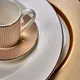 Чашка кофейная «Даймонд» кост.фарф. 100мл D=6см золотой,белый, изображение 7