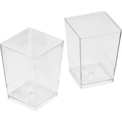 Креманка квадратная набор[100шт] полистир.пищ. 60мл ,H=55,L=40,B=40мм прозр., изображение 2