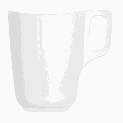 Кружка «Тэндэнси» зеникс 300мл D=80,H=100,L=105мм белый